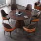 Modern 1/2/3/5/7 Pieces Dining Set Solid Wood Dining Table Set for Dining Areas 7 Pieces: Table, 6 Chairs Clearhalo 'Dining Room Sets' 'Dining Tables & Seating' 'dining_room_set' 'furn' 'furn_dining_room_set' 'Furniture' 'furniture_dining_room_set' 'Kitchen & Dining Furniture' 4953850