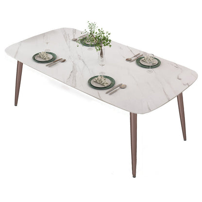 1/4/5/7 Pieces Dining Chairs Set Dining Table Set with Sintered Stone Top Clearhalo 'Dining Room Sets' 'Dining Tables & Seating' 'dining_room_set' 'furn' 'furn_dining_room_set' 'Furniture' 'furniture_dining_room_set' 'Kitchen & Dining Furniture' 4953863