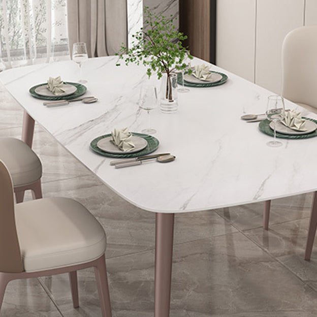 1/4/5/7 Pieces Dining Chairs Set Dining Table Set with Sintered Stone Top Clearhalo 'Dining Room Sets' 'Dining Tables & Seating' 'dining_room_set' 'furn' 'furn_dining_room_set' 'Furniture' 'furniture_dining_room_set' 'Kitchen & Dining Furniture' 4953870
