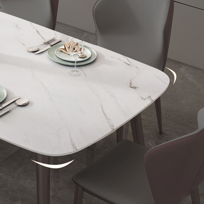 1/2/5/7 Pieces Dining Chairs Set White Rectangular Dining Room Table Set for Home Use Clearhalo 'Dining Room Sets' 'Dining Tables & Seating' 'dining_room_set' 'furn' 'furn_dining_room_set' 'Furniture' 'furniture_dining_room_set' 'Kitchen & Dining Furniture' 4953886