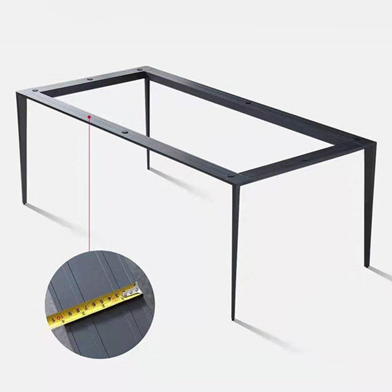 Designer Style 1/2/5/7 Pieces Dining Set Sintered Stone Top Table with Leather Chairs Clearhalo 'Dining Room Sets' 'Dining Tables & Seating' 'dining_room_set' 'furn' 'furn_dining_room_set' 'Furniture' 'furniture_dining_room_set' 'Kitchen & Dining Furniture' 4953905