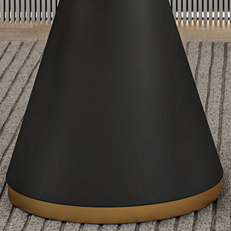 Glam 1/2/3/4/5 Pieces Dinette Set with White Sintered Stone Top Round Dining Table Set Clearhalo 'Dining Room Sets' 'Dining Tables & Seating' 'dining_room_set' 'furn' 'furn_dining_room_set' 'Furniture' 'furniture_dining_room_set' 'Kitchen & Dining Furniture' 4953922