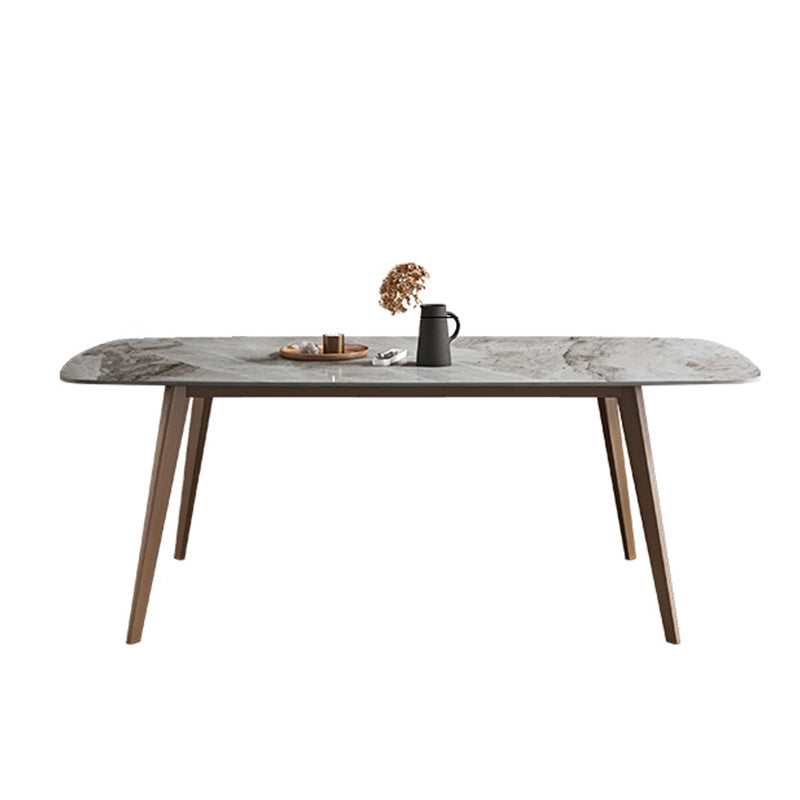 Glam 1/2/5/7 Pieces Dinette Set with Sintered Stone Top Rectangle Dining Table Set Clearhalo 'Dining Room Sets' 'Dining Tables & Seating' 'dining_room_set' 'furn' 'furn_dining_room_set' 'Furniture' 'furniture_dining_room_set' 'Kitchen & Dining Furniture' 4953938