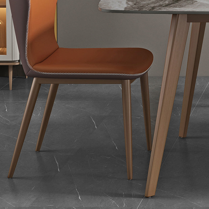 Glam 1/2/5/7 Pieces Dinette Set with Sintered Stone Top Rectangle Dining Table Set Clearhalo 'Dining Room Sets' 'Dining Tables & Seating' 'dining_room_set' 'furn' 'furn_dining_room_set' 'Furniture' 'furniture_dining_room_set' 'Kitchen & Dining Furniture' 4953942