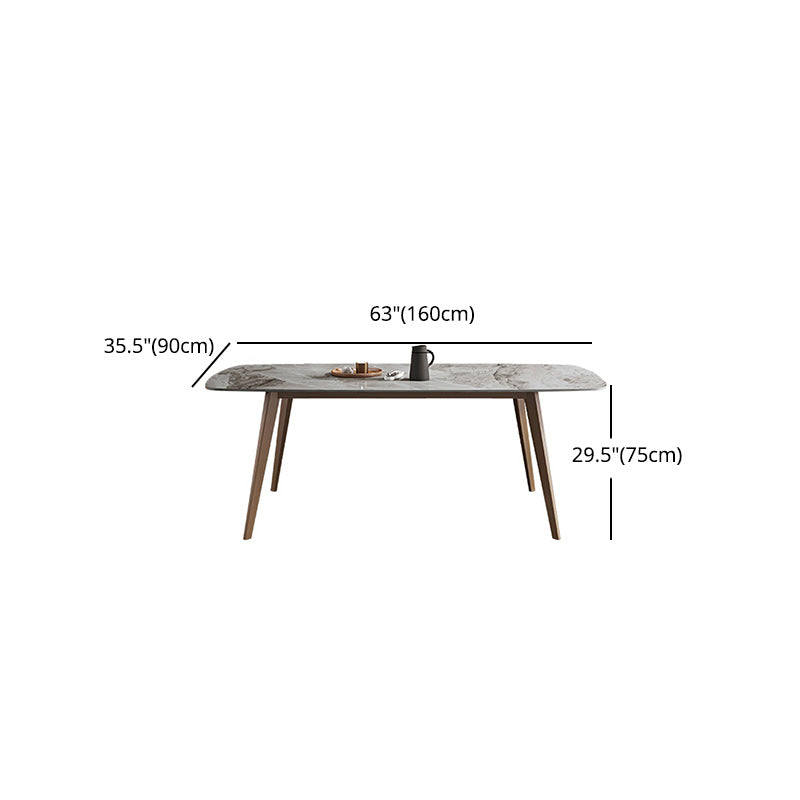 Glam 1/2/5/7 Pieces Dinette Set with Sintered Stone Top Rectangle Dining Table Set Clearhalo 'Dining Room Sets' 'Dining Tables & Seating' 'dining_room_set' 'furn' 'furn_dining_room_set' 'Furniture' 'furniture_dining_room_set' 'Kitchen & Dining Furniture' 4953946