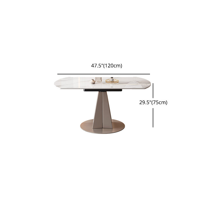 Contemporary 1/2/5/7 Pieces Dining Set Sintered Stone Dining Room Set for Small Space Clearhalo 'Dining Room Sets' 'Dining Tables & Seating' 'dining_room_set' 'furn' 'furn_dining_room_set' 'Furniture' 'furniture_dining_room_set' 'Kitchen & Dining Furniture' 4953960