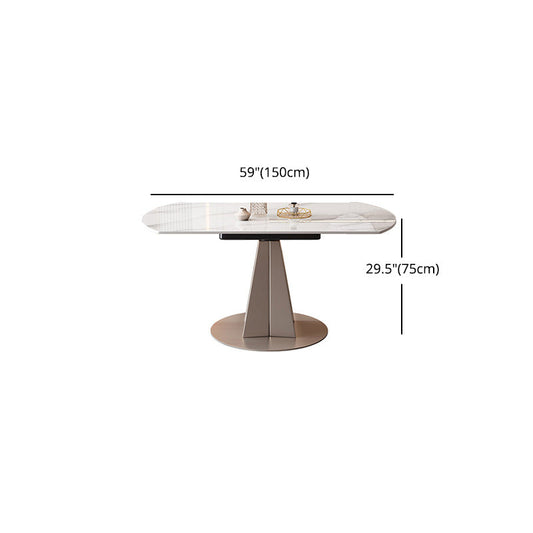 Contemporary 1/2/5/7 Pieces Dining Set Sintered Stone Dining Room Set for Small Space Clearhalo 'Dining Room Sets' 'Dining Tables & Seating' 'dining_room_set' 'furn' 'furn_dining_room_set' 'Furniture' 'furniture_dining_room_set' 'Kitchen & Dining Furniture' 4953962