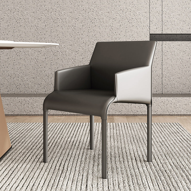 Modern 1/3/5 Pieces Dining Set Rectangle White Dining Table Set for Home Use 1 Grey Chair Clearhalo 'Dining Room Sets' 'Dining Tables & Seating' 'dining_room_set' 'furn' 'furn_dining_room_set' 'Furniture' 'furniture_dining_room_set' 'Kitchen & Dining Furniture' 4953994