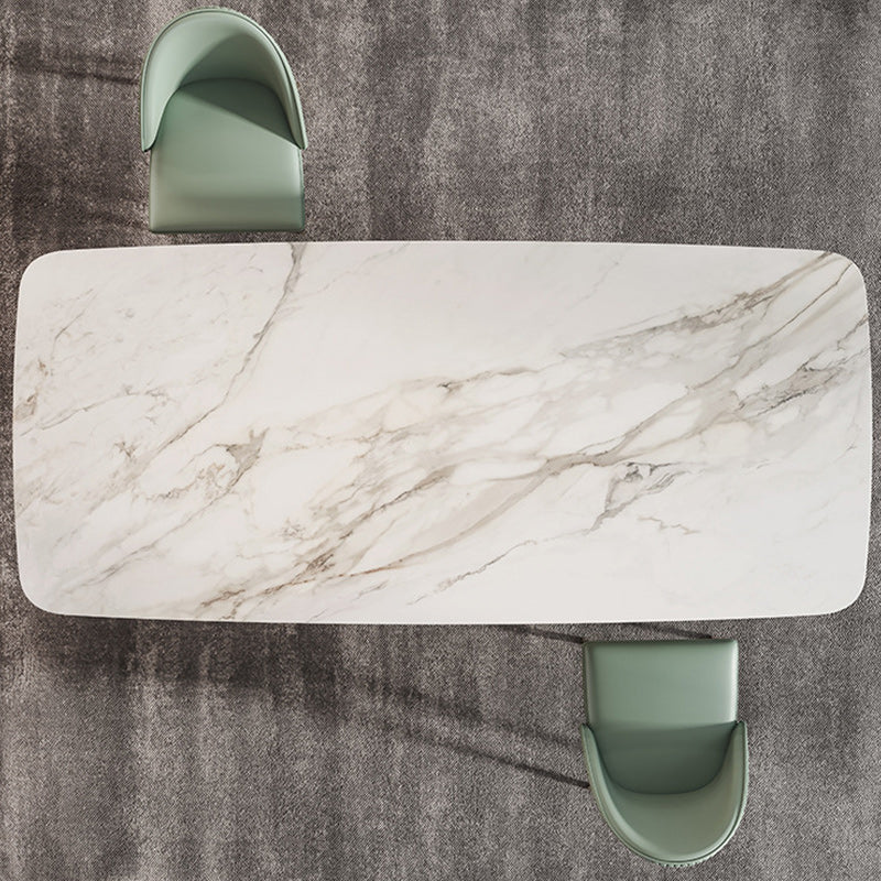 Nordic Glam 1/2/3/4/5/7 Pieces Dining Set Sintered Stone Dining Table Set for Kitchen 3 Pieces: Table, 2 Chairs Clearhalo 'Dining Room Sets' 'Dining Tables & Seating' 'dining_room_set' 'furn' 'furn_dining_room_set' 'Furniture' 'furniture_dining_room_set' 'Kitchen & Dining Furniture' 4954005