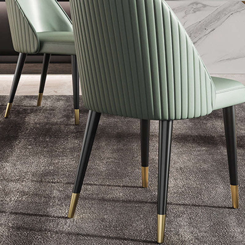 Nordic Glam 1/2/3/4/5/7 Pieces Dining Set Sintered Stone Dining Table Set for Kitchen Clearhalo 'Dining Room Sets' 'Dining Tables & Seating' 'dining_room_set' 'furn' 'furn_dining_room_set' 'Furniture' 'furniture_dining_room_set' 'Kitchen & Dining Furniture' 4954010