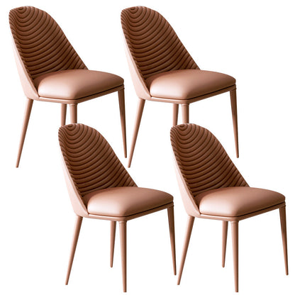 Luxury 1/2/5/7 Pieces Rectangle Dining Set Sintered Stone Top Table with Leather Chairs 4 Brown Chairs Clearhalo 'Dining Room Sets' 'Dining Tables & Seating' 'dining_room_set' 'furn' 'furn_dining_room_set' 'Furniture' 'furniture_dining_room_set' 'Kitchen & Dining Furniture' 4954041