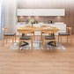 Industrial 1/2/5/6/7 Pieces Dining Set Solid Wood Dining Table for Home Use Clearhalo 'Dining Room Sets' 'Dining Tables & Seating' 'dining_room_set' 'furn' 'furn_dining_room_set' 'Furniture' 'furniture_dining_room_set' 'Kitchen & Dining Furniture' 4954064
