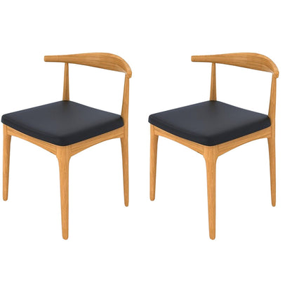 Industrial 1/2/5/6/7 Pieces Dining Set Solid Wood Dining Table for Home Use 2 Black Chairs Clearhalo 'Dining Room Sets' 'Dining Tables & Seating' 'dining_room_set' 'furn' 'furn_dining_room_set' 'Furniture' 'furniture_dining_room_set' 'Kitchen & Dining Furniture' 4954067