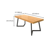 Industrial 1/2/5/6/7 Pieces Dining Set Solid Wood Dining Table for Home Use Clearhalo 'Dining Room Sets' 'Dining Tables & Seating' 'dining_room_set' 'furn' 'furn_dining_room_set' 'Furniture' 'furniture_dining_room_set' 'Kitchen & Dining Furniture' 4954070