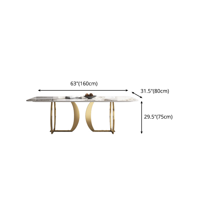 1/2/5/7 Pieces Luxury Dining Set Sintered Stone Top Dining Table with Leather Chairs Clearhalo 'Dining Room Sets' 'Dining Tables & Seating' 'dining_room_set' 'furn' 'furn_dining_room_set' 'Furniture' 'furniture_dining_room_set' 'Kitchen & Dining Furniture' 4954087