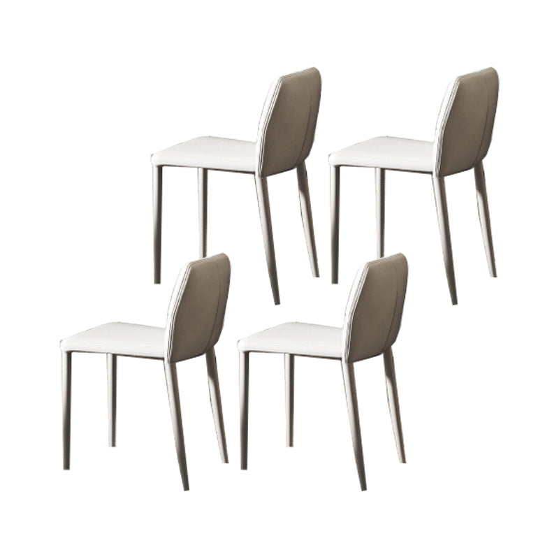 1/4/5/6/7/8 Pcs Dining Chairs Set Sintered Stone Dining Room Set 4 White Chairs Clearhalo 'Dining Room Sets' 'Dining Tables & Seating' 'dining_room_set' 'furn' 'furn_dining_room_set' 'Furniture' 'furniture_dining_room_set' 'Kitchen & Dining Furniture' 4954092