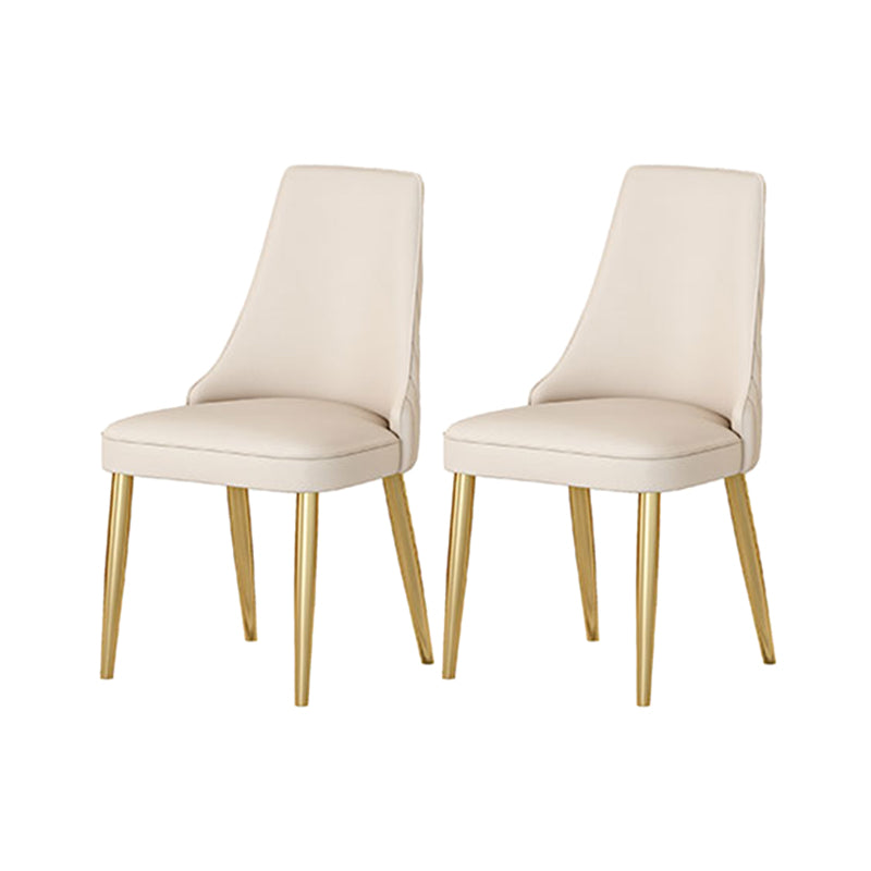 Designer Style 1/2/5/7 Pieces Dining Sets Sintered Stone Dining Table Set 2 White Chairs Clearhalo 'Dining Room Sets' 'Dining Tables & Seating' 'dining_room_set' 'Furniture' 'furniture_dining_room_set' 'Kitchen & Dining Furniture' 4954108