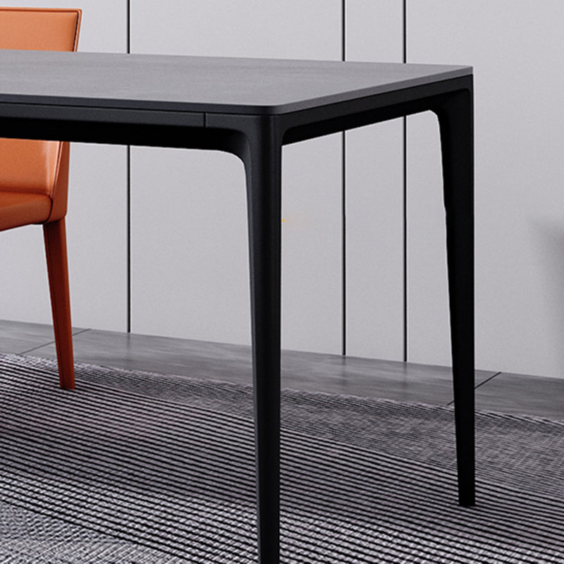 Modern 1/4/5/6/7 Pieces Dinette Set with Grey Sintered Stone Rectangle Dining Table Set Clearhalo 'Dining Room Sets' 'Dining Tables & Seating' 'dining_room_set' 'furn' 'furn_dining_room_set' 'Furniture' 'furniture_dining_room_set' 'Kitchen & Dining Furniture' 4954132