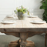 Solid Wood Dining Table Modern Rectangular Table with Trestle Base Clearhalo 'Dining Tables & Seating' 'Dining Tables' 'dining_table' 'furn' 'furn_dining_table' 'Furniture' 'furniture_dining_table' 'Kitchen & Dining Furniture' 'kitchen' 'kitchen_dining_table' 4954190