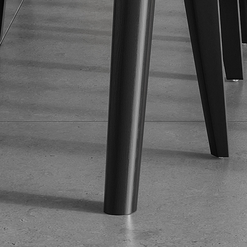 Modern White Dining Table with 4 Legs Rectangle Slate Dining Table Clearhalo 'Dining Tables & Seating' 'Dining Tables' 'dining_table' 'furn' 'furn_dining_table' 'Furniture' 'furniture_dining_table' 'Kitchen & Dining Furniture' 'kitchen' 'kitchen_dining_table' 4954220