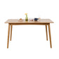 Solid Oak Dining Table Modern Rectangle Dining Table with 4 Natural Finish Legs Without Chairs Clearhalo 'Dining Tables & Seating' 'Dining Tables' 'dining_table' 'furn' 'furn_dining_table' 'Furniture' 'furniture_dining_table' 'Kitchen & Dining Furniture' 'kitchen' 'kitchen_dining_table' 4954248