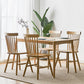 Solid Oak Dining Table Modern Rectangle Dining Table with 4 Natural Finish Legs Clearhalo 'Dining Tables & Seating' 'Dining Tables' 'dining_table' 'furn' 'furn_dining_table' 'Furniture' 'furniture_dining_table' 'Kitchen & Dining Furniture' 'kitchen' 'kitchen_dining_table' 4954256