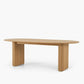 Double Pedestal Furniture Simplicity Style Oval Solid Wood Dining Room Collection Clearhalo 'Dining Tables & Seating' 'Dining Tables' 'dining_table' 'furn' 'furn_dining_table' 'Furniture' 'furniture_dining_table' 'Kitchen & Dining Furniture' 'kitchen' 'kitchen_dining_table' 4954279