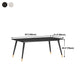 Stone Top Dining Table Contemporary Table with 4 Legs in Black Clearhalo 'Dining Tables & Seating' 'Dining Tables' 'dining_table' 'furn' 'furn_dining_table' 'Furniture' 'furniture_dining_table' 'Kitchen & Dining Furniture' 'kitchen' 'kitchen_dining_table' 4954315