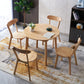 Solid Wood Top Dining Table Round Contemporary Table with 4 Legs Natural 31.5"L x 31.5"W x 29.5"H Clearhalo 'Dining Tables & Seating' 'Dining Tables' 'dining_table' 'Furniture' 'furniture_dining_table' 'Kitchen & Dining Furniture' 'kitchen' 'kitchen_dining_table' 4954333