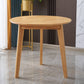 Solid Wood Top Dining Table Round Contemporary Table with 4 Legs Natural 27.6"L x 27.6"W x 29.5"H Clearhalo 'Dining Tables & Seating' 'Dining Tables' 'dining_table' 'Furniture' 'furniture_dining_table' 'Kitchen & Dining Furniture' 'kitchen' 'kitchen_dining_table' 4954336