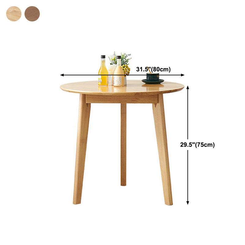 Nordic Solid Wood Top Dining Table Round Modern Dining Table Clearhalo 'Dining Tables & Seating' 'Dining Tables' 'dining_table' 'furn' 'furn_dining_table' 'Furniture' 'Kitchen & Dining Furniture' 4954344_b3f977f9-0320-466f-88a3-fff43675c501