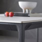 Stone Top Dining Table Contemporary Dining Table with 4 Black Legs Clearhalo 'Dining Tables & Seating' 'Dining Tables' 'dining_table' 'furn' 'furn_dining_table' 'Furniture' 'furniture_dining_table' 'Kitchen & Dining Furniture' 'kitchen' 'kitchen_dining_table' 4954380