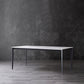 Stone Top Dining Table Contemporary Dining Table with 4 Black Legs Clearhalo 'Dining Tables & Seating' 'Dining Tables' 'dining_table' 'furn' 'furn_dining_table' 'Furniture' 'furniture_dining_table' 'Kitchen & Dining Furniture' 'kitchen' 'kitchen_dining_table' 4954383