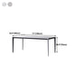Stone Top Dining Table Contemporary Dining Table with 4 Black Legs Clearhalo 'Dining Tables & Seating' 'Dining Tables' 'dining_table' 'furn' 'furn_dining_table' 'Furniture' 'furniture_dining_table' 'Kitchen & Dining Furniture' 'kitchen' 'kitchen_dining_table' 4954388