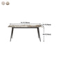 Stone Top Dining Table Rectangle Contemporary Dining Table with 4 Black Legs Clearhalo 'Dining Tables & Seating' 'Dining Tables' 'dining_table' 'furn' 'furn_dining_table' 'Furniture' 'furniture_dining_table' 'Kitchen & Dining Furniture' 'kitchen' 'kitchen_dining_table' 4954415