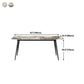 Stone Top Dining Table Rectangle Contemporary Dining Table with 4 Black Legs Clearhalo 'Dining Tables & Seating' 'Dining Tables' 'dining_table' 'furn' 'furn_dining_table' 'Furniture' 'furniture_dining_table' 'Kitchen & Dining Furniture' 'kitchen' 'kitchen_dining_table' 4954417