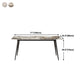 Stone Top Dining Table Rectangle Contemporary Dining Table with 4 Black Legs Clearhalo 'Dining Tables & Seating' 'Dining Tables' 'dining_table' 'furn' 'furn_dining_table' 'Furniture' 'furniture_dining_table' 'Kitchen & Dining Furniture' 'kitchen' 'kitchen_dining_table' 4954418