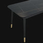 Stone Top Dining Table Contemporary Rectangle Table with 4 Black Legs Clearhalo 'Dining Tables & Seating' 'Dining Tables' 'dining_table' 'furn' 'furn_dining_table' 'Furniture' 'furniture_dining_table' 'Kitchen & Dining Furniture' 'kitchen' 'kitchen_dining_table' 4954424