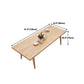 Contemporary Natural Wood Table Ash Rectangle Dining Table with 4 Legs Clearhalo 'Dining Tables & Seating' 'Dining Tables' 'dining_table' 'furn' 'furn_dining_table' 'Furniture' 'furniture_dining_table' 'Kitchen & Dining Furniture' 'kitchen' 'kitchen_dining_table' 4954457