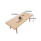 Contemporary Natural Wood Table Ash Rectangle Dining Table with 4 Legs Clearhalo 'Dining Tables & Seating' 'Dining Tables' 'dining_table' 'furn' 'furn_dining_table' 'Furniture' 'furniture_dining_table' 'Kitchen & Dining Furniture' 'kitchen' 'kitchen_dining_table' 4954458