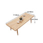 Contemporary Natural Wood Table Ash Rectangle Dining Table with 4 Legs Clearhalo 'Dining Tables & Seating' 'Dining Tables' 'dining_table' 'furn' 'furn_dining_table' 'Furniture' 'furniture_dining_table' 'Kitchen & Dining Furniture' 'kitchen' 'kitchen_dining_table' 4954465