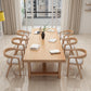 Contemporary Natural Wood Table Pine Rectangle Dining Table with Double Pedestal 78.7"L x 31.5"W x 29.5"H Without Chairs Clearhalo 'Dining Tables & Seating' 'Dining Tables' 'dining_table' 'furn' 'furn_dining_table' 'Furniture' 'furniture_dining_table' 'Kitchen & Dining Furniture' 'kitchen' 'kitchen_dining_table' 4954470