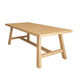 Contemporary Natural Wood Table Pine Rectangle Dining Table with Trestle Clearhalo 'Dining Tables & Seating' 'Dining Tables' 'dining_table' 'furn' 'furn_dining_table' 'Furniture' 'furniture_dining_table' 'Kitchen & Dining Furniture' 'kitchen' 'kitchen_dining_table' 4954491
