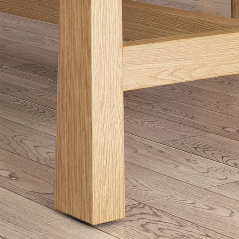 Contemporary Natural Wood Table Pine Rectangle Dining Table with Trestle Clearhalo 'Dining Tables & Seating' 'Dining Tables' 'dining_table' 'furn' 'furn_dining_table' 'Furniture' 'furniture_dining_table' 'Kitchen & Dining Furniture' 'kitchen' 'kitchen_dining_table' 4954494