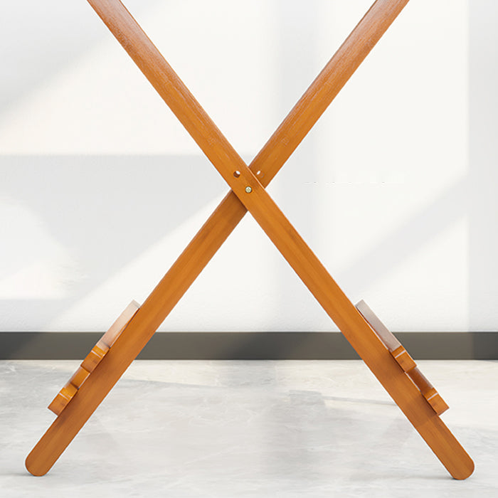 Contemporary Natural Wood Table Bamboo Home Dining Table with Pedestal Clearhalo 'Dining Tables & Seating' 'Dining Tables' 'dining_table' 'furn' 'furn_dining_table' 'Furniture' 'furniture_dining_table' 'Kitchen & Dining Furniture' 'kitchen' 'kitchen_dining_table' 4954517