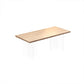 Contemporary Natural Wood Table Home Rectangle Dining Table with Double Pedestal Clearhalo 'Dining Tables & Seating' 'Dining Tables' 'dining_table' 'furn' 'furn_dining_table' 'Furniture' 'furniture_dining_table' 'Kitchen & Dining Furniture' 'kitchen' 'kitchen_dining_table' 4954537