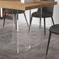Contemporary Natural Wood Table Home Rectangle Dining Table with Double Pedestal Clearhalo 'Dining Tables & Seating' 'Dining Tables' 'dining_table' 'furn' 'furn_dining_table' 'Furniture' 'furniture_dining_table' 'Kitchen & Dining Furniture' 'kitchen' 'kitchen_dining_table' 4954539