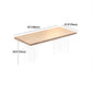 Contemporary Natural Wood Table Home Rectangle Dining Table with Double Pedestal Clearhalo 'Dining Tables & Seating' 'Dining Tables' 'dining_table' 'furn' 'furn_dining_table' 'Furniture' 'furniture_dining_table' 'Kitchen & Dining Furniture' 'kitchen' 'kitchen_dining_table' 4954545