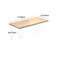 Contemporary Natural Wood Table Home Rectangle Dining Table with Double Pedestal Clearhalo 'Dining Tables & Seating' 'Dining Tables' 'dining_table' 'furn' 'furn_dining_table' 'Furniture' 'furniture_dining_table' 'Kitchen & Dining Furniture' 'kitchen' 'kitchen_dining_table' 4954546