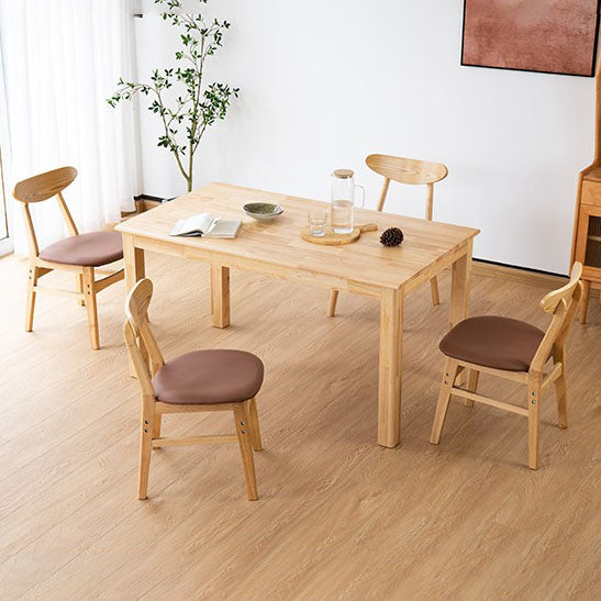 Wood Industrial Kitchen Dining Room Chair Open Back Side Chair Clearhalo 'Dining Chairs' 'Dining Tables & Seating' 'dining_chair' 'furn' 'furn_dining_chair' 'Furniture' 'furniture_dining_chair' 'Kitchen & Dining Furniture' 4954570